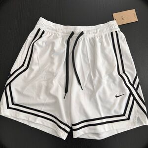 Nike Men's White Shorts with Black Trim